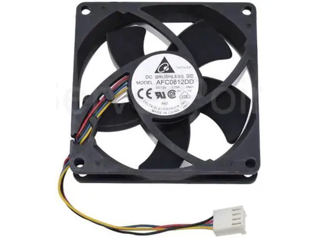 Alt view image 3 of 4 - AFC0812DD Cooler DC12V 0.75A 4-Wire 80x80x20MM 8CM Square Cooling Fan For Delta