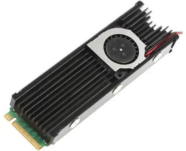 Main image of Aluminum Cooling Heatsink for NGFF M.2 NVME Heat Sink 2280 SSD Metal Sheet Thermal Conductivity Silicon DIY Radiator Cooling Fan