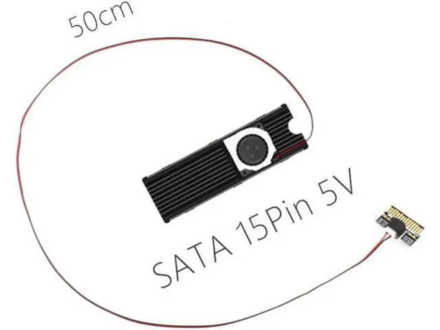 Alt view image 2 of 6 - Aluminum Cooling Heatsink for NGFF M.2 NVME Heat Sink 2280 SSD Metal Sheet Thermal Conductivity Silicon DIY Radiator Cooling Fan