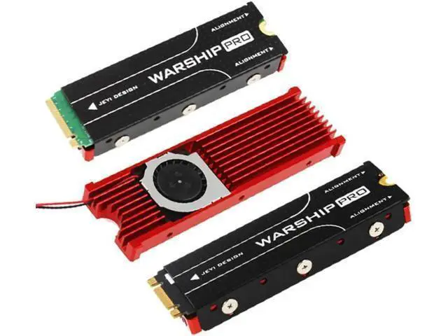 Alt view image 4 of 6 - Aluminum Cooling Heatsink for NGFF M.2 NVME Heat Sink 2280 SSD Metal Sheet Thermal Conductivity Silicon DIY Radiator Cooling Fan