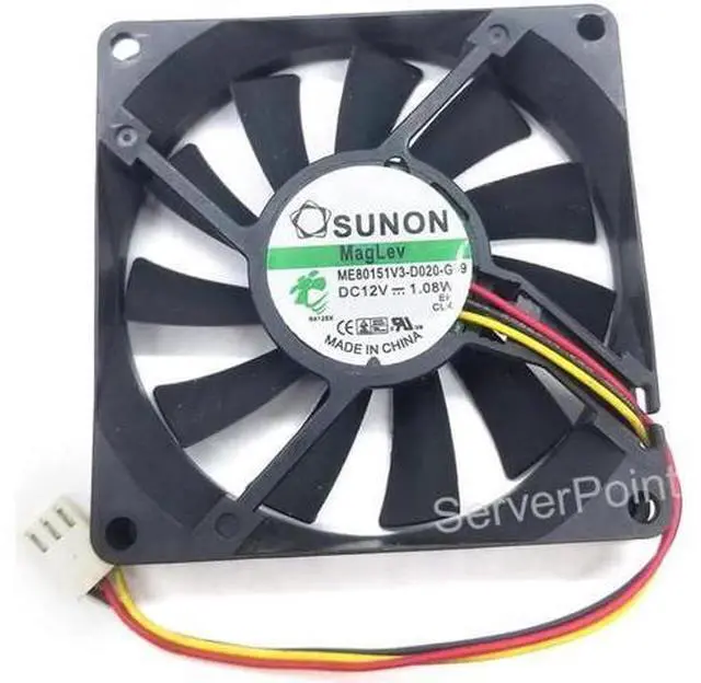 Main image of for ME80151V3-D020-G99 8015 DC 12V 1.08W 3lines CPU Cooling Fan 8cm 80*80*15mm