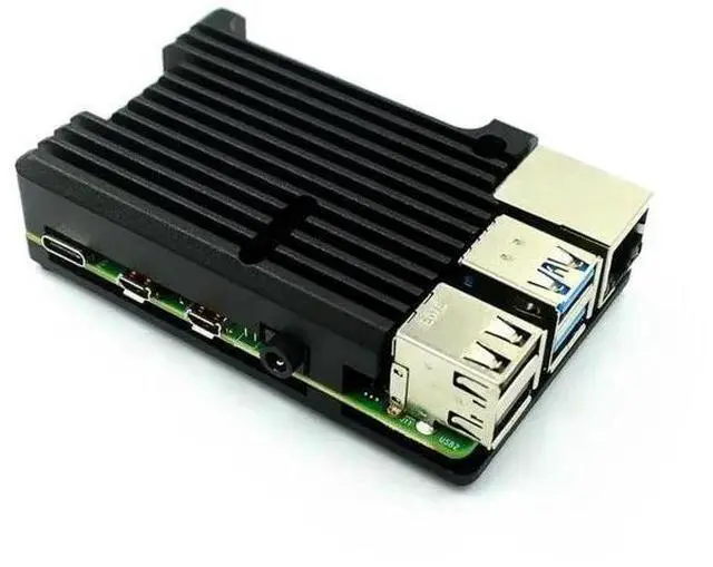 Main image of Aluminum Case Alloy Armor with Cooling Heatsink Dual Fan Pi 4 Model B