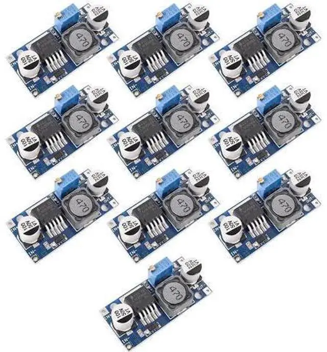Main image of 10 Pack LM2596 LM2596S Adjustable Voltage Regulator Step Down Variable Volt Regulator Input 3.0-40V Output 1.5-35V DC-DC Buck Converter Electronic Voltage Stabilizer Power Supply Module