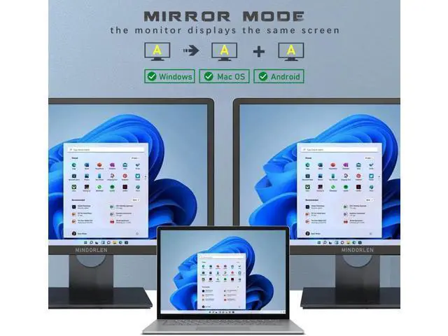Alt view image 6 of 6 - USB C to Dual HDMI Adapter for Monitor, USBC Laptop Docking Station Dual Monitor Dongle MacBook, USB-C Hub Powered Mac, USB 3.0 to USB C Adapter Cable with Fast Charging Chromebook, Type C Dock