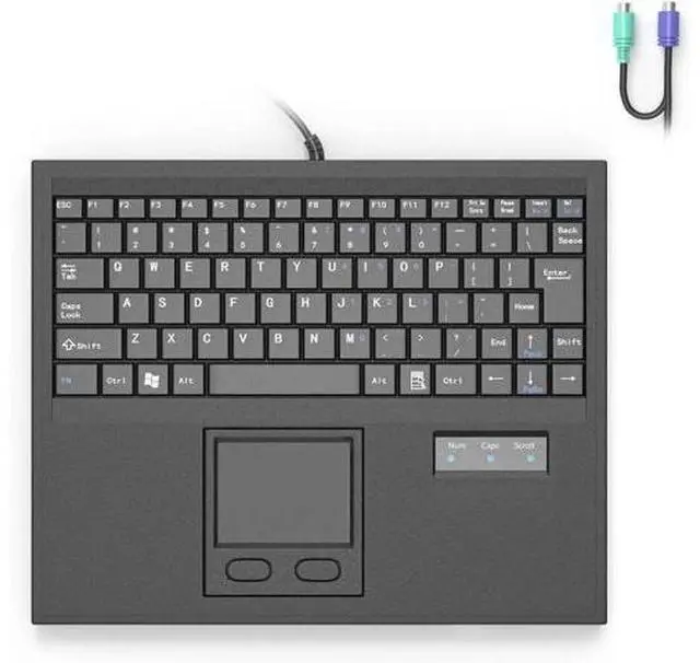 Main image of Wired Machine Keyboard with Touchpad Portable Compact - PS/2 Interface