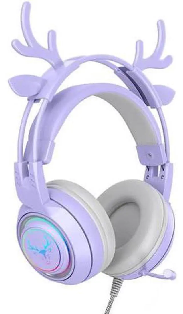 Main image of Gemdeck Wired Headphones Cute Antler Bluetooth Foldable Headphones Gift