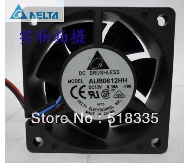 Main image of for delta 6025 12V 0.36A 3-wire AUB0612HH Server Inverter Cooling fan