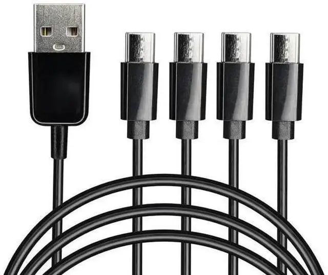 Main image of FOR USB Type C Splitter Charging Cable,4.9ft 4 in 1 Multi Charging Cable, USB A to 4 x USB Type C Y Splitter Data Snyc Cord(1.5m)