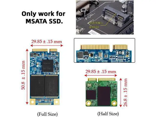 Alt view image 3 of 3 - JBOD Raid0 Span Bridge to 2.5inch SATA Combo HDD Dual MSATA Mini-SATA SSD Card Disk Drive Enclosure