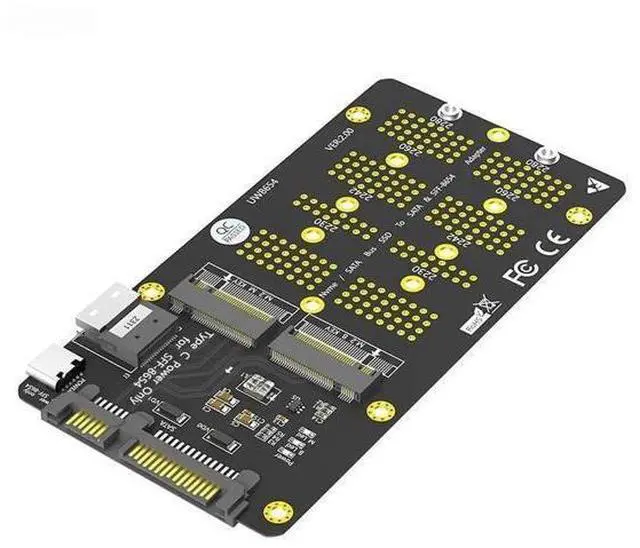 Main image of FOR M2 SSD Adapter M.2 NVME M Key to SFF-8654 with Type C Power M.2 SATA B Key to SATA 2.5" Board Support 2230 2242 2260 2280 M2 SSD