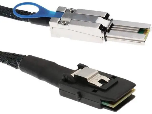 Alt view image 2 of 4 - MINI SAS HD to MINI SAS 36PIN Adapter Cable SFF-8644 to SFF-8087 Server Hard Disk Cable 12Gbps 3.33TF/1M