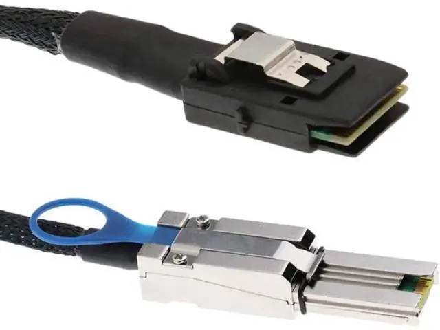 Alt view image 4 of 4 - MINI SAS HD to MINI SAS 36PIN Adapter Cable SFF-8644 to SFF-8087 Server Hard Disk Cable 12Gbps 3.33TF/1M
