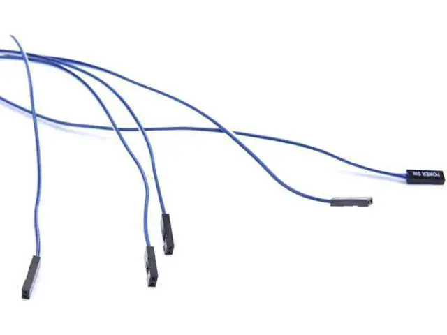 Alt view image 3 of 3 - 5PCs 2-pin SW PC Power Cord Switch Button ATX Host Switch Cord 22-inch Computer Power Cord Chassis Switch Cable Power Cable