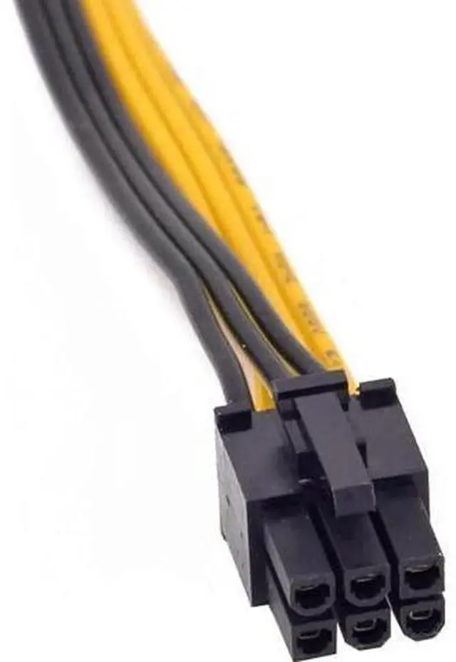 Alt view image 2 of 6 - 6PCS PCIe 6Pin to 6+2 Pin Power Supply Cable 8 Pin to 6 Pin PCI Express Graphics Card Power Cable GPU to GPU Male Port for Server 6Pin Converter Board BTC Miner (90cm,6PCS a Lot)