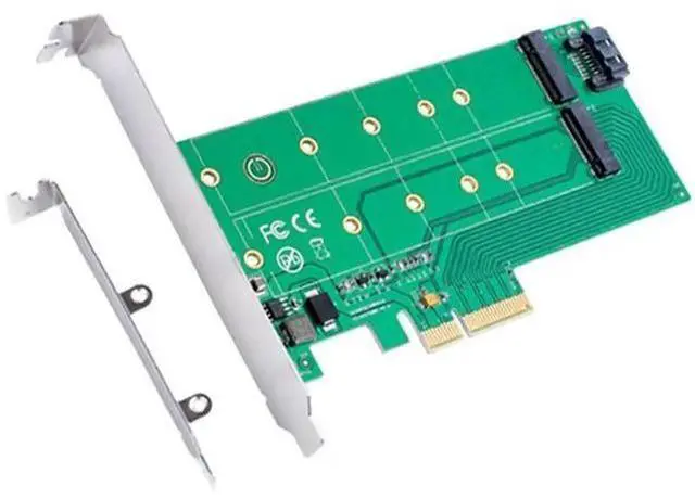 Main image of FOR PCIe x 4 to NGFF(PCIe) SSD+SATA to NGFF(SATA)adapter card