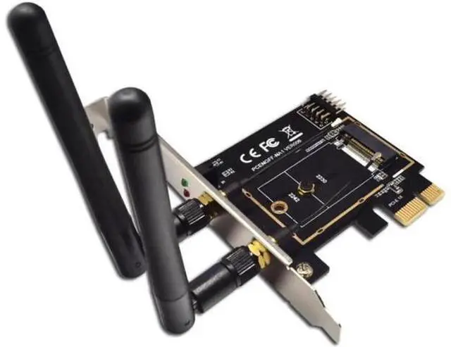 Alt view image 3 of 3 - M.2 NGFF Key A A+E to Mini PCI-E Wireless Adapter WiFi Bluetooth Network Card Converter PCI-Express 1X M2 NGFF Support 2230 2242