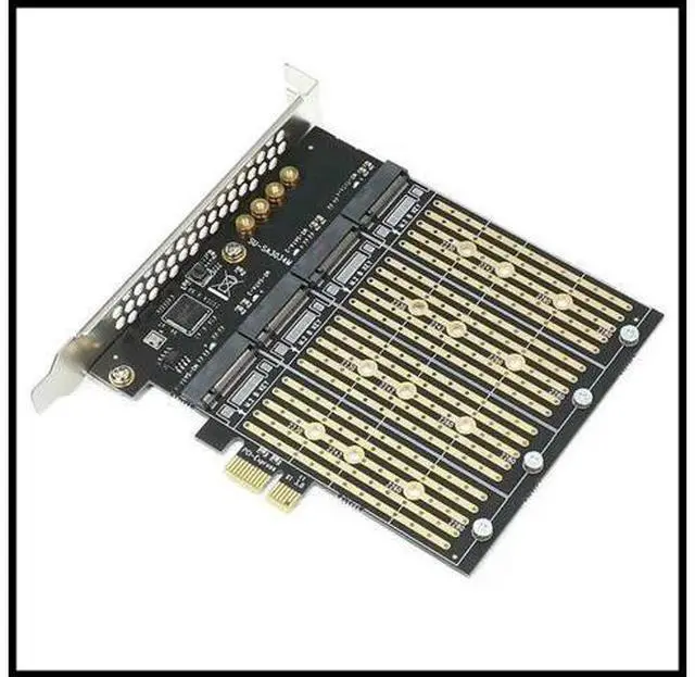 Main image of FOR Multifunction Portable PCI-E X1 to 4 Bit M.2 B-Key SSD to PCIE NGFF SATA Expansion Card Adapter Card