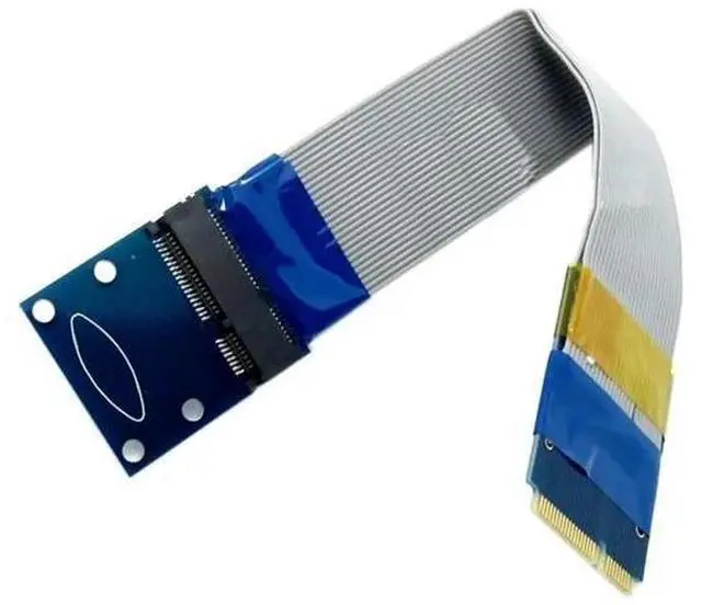 Main image of FOR PCI Express MINI PCI-E 52 Pin Notebook Ribbon Extension Adapter Cable 15cm