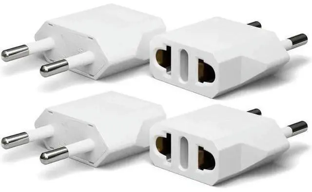 Main image of FOR 4pack US to Europe Plug Adapter European Adapter Type C Plug Adapter Outlet Converter America USA to Europe Italy Spain Germany