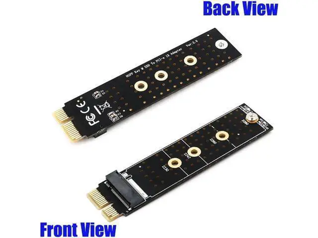 Alt view image 6 of 6 - PCI E PCI Express 3.0 X1 to NVME M.2 M KEY NGFF SSD PCIE M2 Riser Raiser for 2230 2242 2260 2280 Heatsink SSD PCIE to M2 Adapter