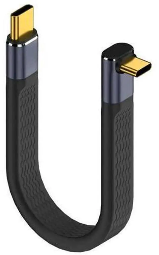 Main image of FOR Fast Charging Short Cable 40Gbps USB Type C 4.0 Flat Soft Data Cable, for 3/4 Power Bank Smartphone, 13cm/5.1in