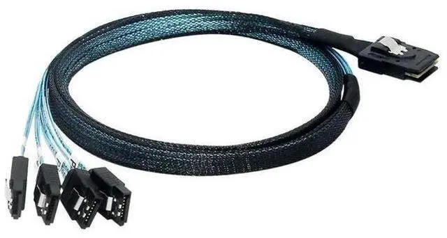 Main image of FOR 1 Point 4 Mini SAS Cable SFF8087-4SATA3 One to Four Hard Drive Data Cable 6G