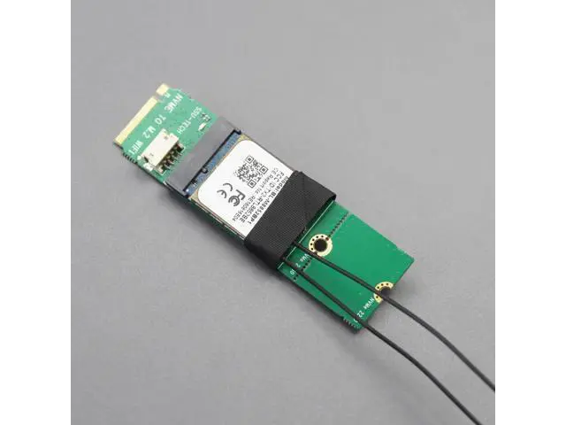 Alt view image 6 of 7 - WA04 M.2 Key E to Key M WiFi Adapter for M.2 WiFi 4/5/6/6e/7/Coral TPU Module, with 3.5-dBi SMA Antenna Kits