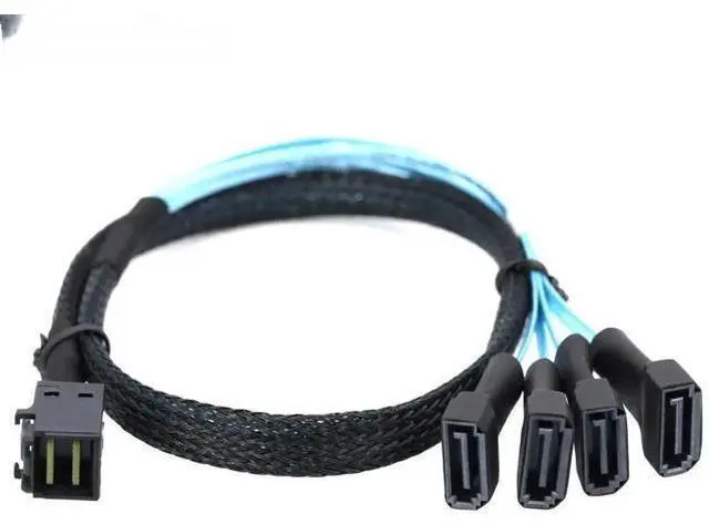 Main image of FOR Efficient Mini SAS HD SFF-8643 to 4 SATA 7Pin Male Cable for Data Transfer