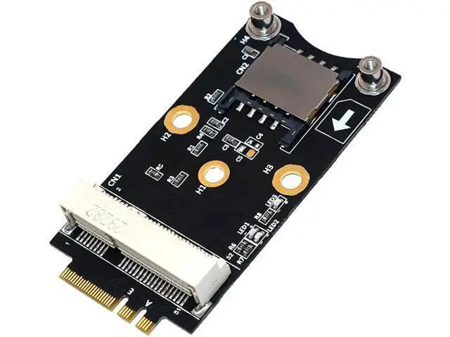 Alt view image 4 of 5 - Mini PCI-E to M.2 Key A/E Adapter Rise Card with SIM Card Slot for WiFi/WWAN/LTE Module Supports Win Linux