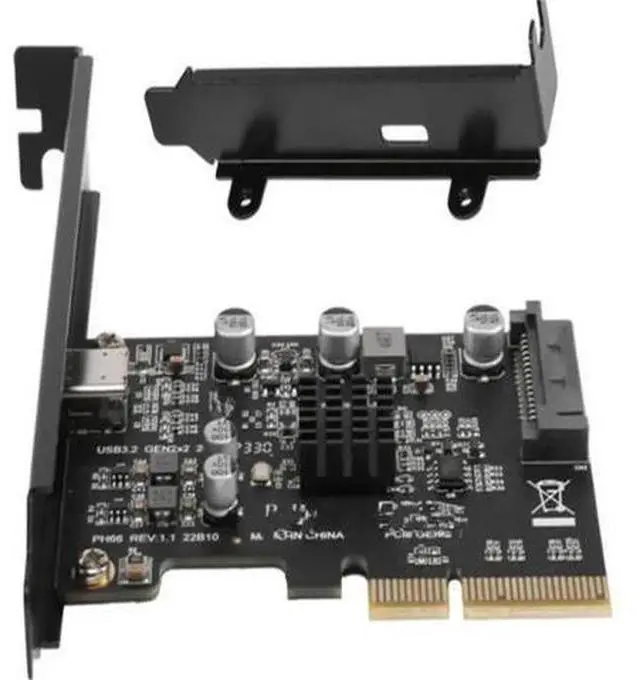 Main image of FOR USB PCIE Card Type C PCI-Express 4X to USB 3.2 Gen 2X2 (20Gbps) ASM3242 Chipset for 8/10/