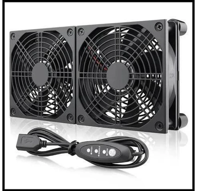 Main image of FOR High Air Volume Router Computer Cooler TV Box DC 5V USB Power Supply Fan with Multi-Speed Controller