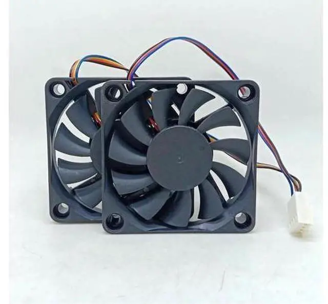 Alt view image 2 of 2 - 2pcs/pair APISTEK 6cm 6010 SA6102U Ultra-thin Display Card PWM Temperature Controlled Heat Dissipation cooling Fan