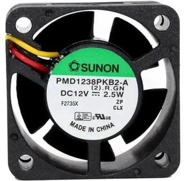 Main image of PMD1238PKB2-A 3820 38*38*20MM DC 12V 2.5W 3-line Server Cooling Fan