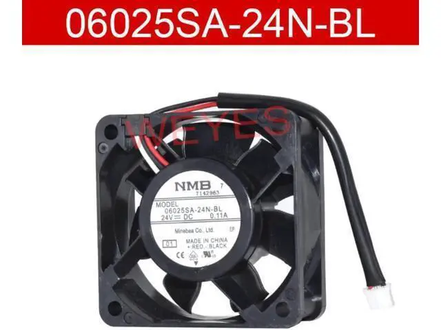 Alt view image 2 of 2 - FOR nmb 06025SA-24N-BL 6025 24V 0.11A 60*60*25MM cooling fan