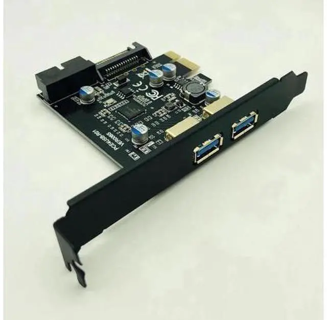 Main image of Super Speed USB 3.0 PCI-E 2 Port PCI Express Expansion Card 19-Pin Power Connector for Desktops PC PCI Express USB 3.0 Cards
