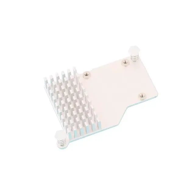 Alt view image 4 of 7 - Raspberry Pi 5 PWM Fan Heatsink, Anodized Aluminum, Silver | 5V PWM Speed Control; 8000RPM; 1.09CFM Airflow