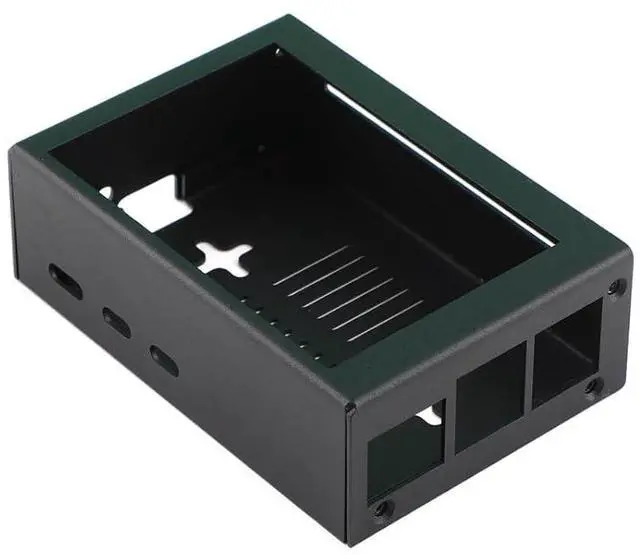 Main image of for Raspberry Pi 5 Metal Protective Case | Metal; Support 3.5in Screen; Support PWM Active Cooler, Full Port cutouts; Dust/Anti-static Protection
