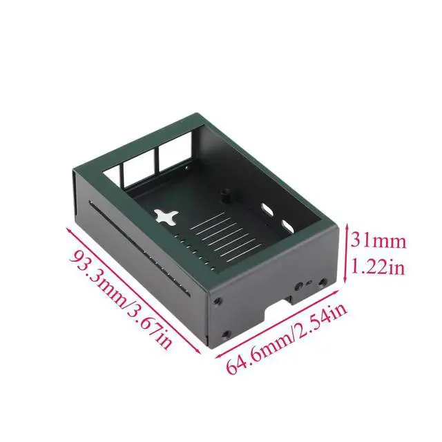 Alt view image 3 of 6 - for Raspberry Pi 5 Metal Protective Case | Metal; Support 3.5in Screen; Support PWM Active Cooler, Full Port cutouts; Dust/Anti-static Protection