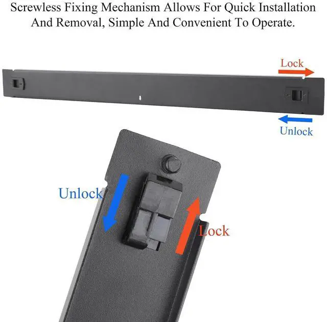 Alt view image 3 of 7 - 2PCS 1U 19-Inch Network Rack Blanking Plate, Clip-on Installation | 19-inch Standard 1U, Dust & EMI Protection, Easy Installation, Durable, Metal Material