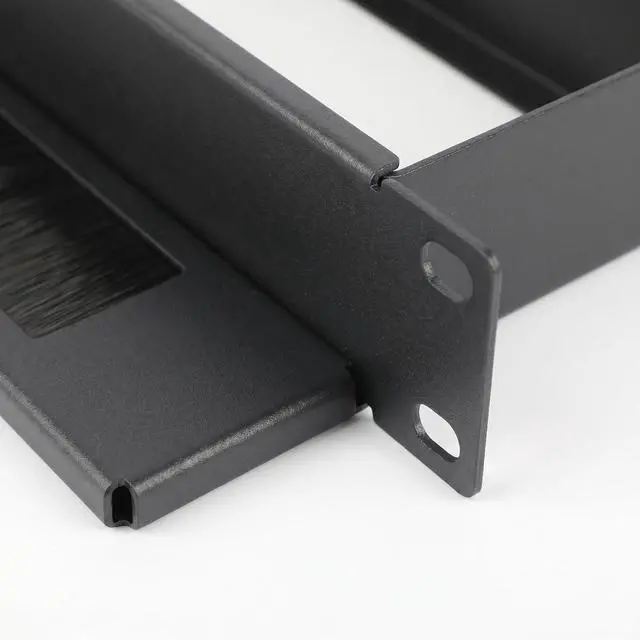 Alt view image 6 of 7 - 1PCS 1U 19-Inch Network Rack Blanking Plate, 1.2mm Closed-Bristle Brush | 19-inch Standard 1U, Dust & EMI Protection, Easy Installation, Durable, Metal Material