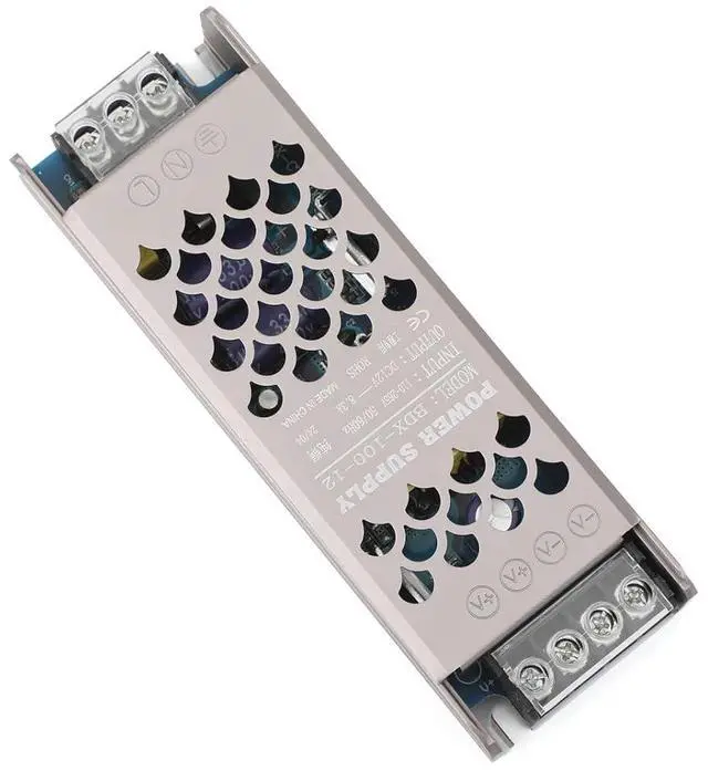 Main image of Ultra Thin AC 110-264V to DC 12V 100W Switching Power Supply LED Driver | High Efficiency; Overheat/OV/OL/Short Circuit Protection; Flame-retardant Shell; CE RoHS FCC Certified; for LED