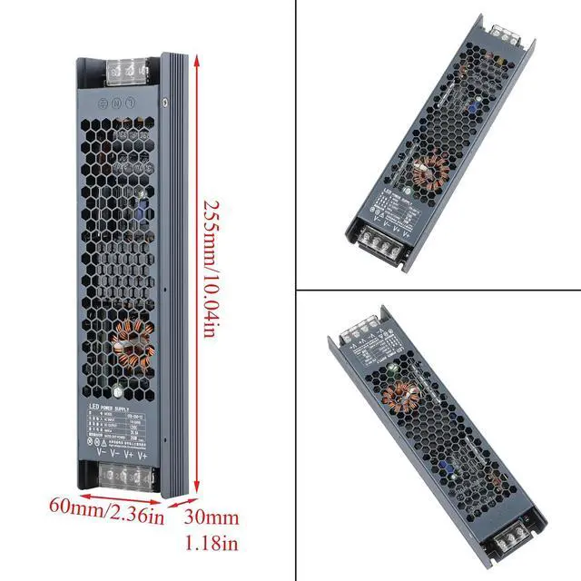 Alt view image 7 of 7 - Ultra Thin AC 110-264V to DC 12V 24W Switching Power Supply LED Driver | High Efficiency; Overheat/OV/OL/Short Circuit Protection; Flame-retardant Shell; CE RoHS FCC Certified; for LED