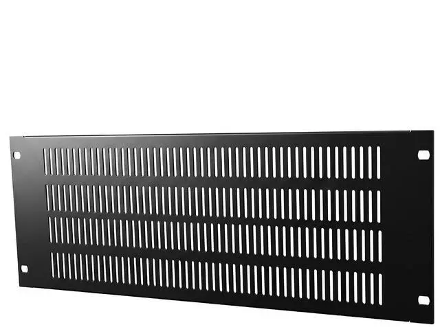 Main image of 1PCS Vented Metal Rack Blank Panel 4U for 19 Inch Server Racks | 19-inch Standard Rack Compatible, Vented Airflow Design, Dust & EMI Protection, Easy Mounting
