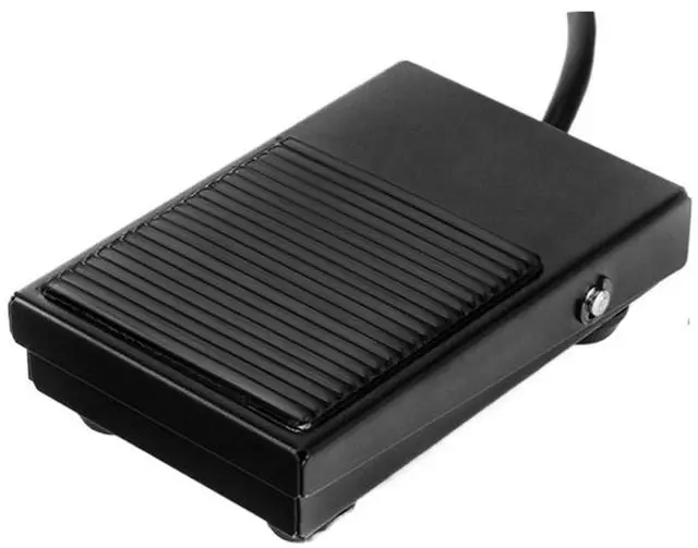 Main image of 1pcs TFS-1 Foot Pedal Switch 1NO1NC Electric Power Control Momentary Pedal Switch AC250V 10A with 12/16MM 2/3 Core(Black)
