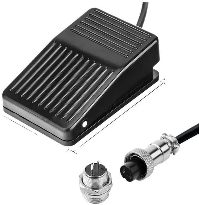 Main image of 1pcs TFS-1 Foot Pedal Switch 1NO1NC Electric Power Control Momentary Pedal Switch AC250V 10A with 12/16MM 2/3 Core(Ivory)