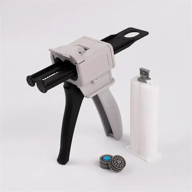 Alt view image 2 of 5 - 1pcs 50ml Dispensing AB Glue Two-component Glue 1:1/2:1 Epoxy Resin With 4 Mixing Tubes 2 Empty Dual Cartridges(2-2-1 1 set)