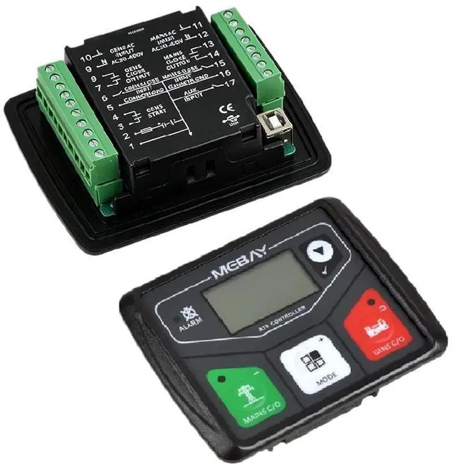 Alt view image 2 of 6 - ATS Controller Panel ATS320 AC ATS320DC For Generator Dual Power Automatic Transfer Switch Control Module With USB Port | ATS Controller Panel ATS320 AC ATS320DC For Generator Dual Power Automatic ...