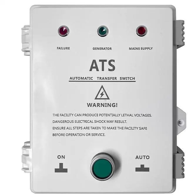 Main image of Automatic Transfer Switch ATS Box 10KW, 220V/380V Dual Power | Automatic Transfer Switch ATS Box 10KW, 220V/380V Dual Power(Gasoline 220V 2P)