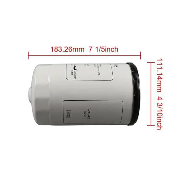 Alt view image 2 of 5 - 4504438 Fuel Filter 450 4438 Compatible with 7.8 TCD 6.1 TCD 4.1 TCD 3.6 TCD 2.9 Engine