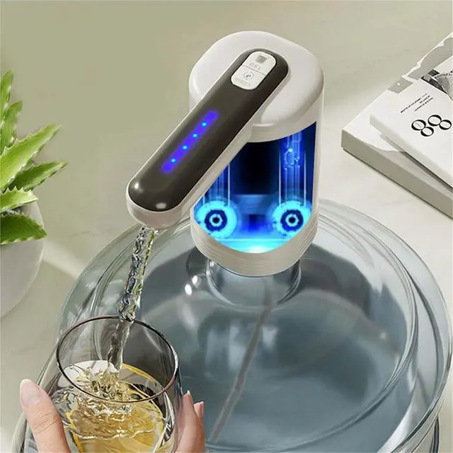 Alt view image 2 of 3 - Double Pumps Powerful Automatic Water Dispenser Portable Water Gallon Bottle Switch Pump USB Charging for Home Kitchen Office(No.16)